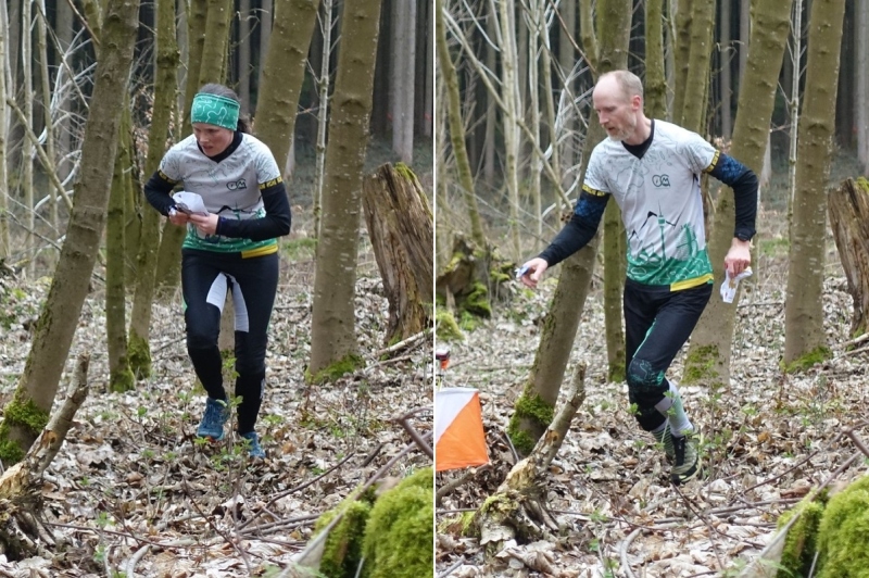 Anna und Andreas Enborg (beide OC München) siegten auf der Bahn A.