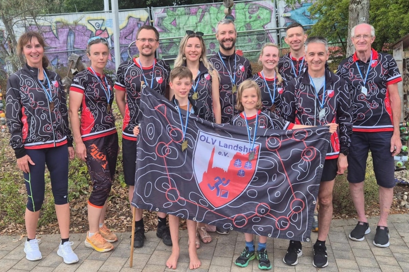Die Landshuter Medaillengewinner bei der BayM Sprint-OL 2025 in Neumarkt/Opf.