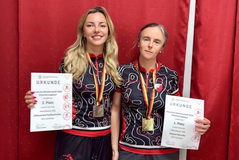 Bei den Deutschen Meisterschaften gab es Silber für Oleksandra Parkhomenko und Gold für Galyna Petrenko (v.l.).