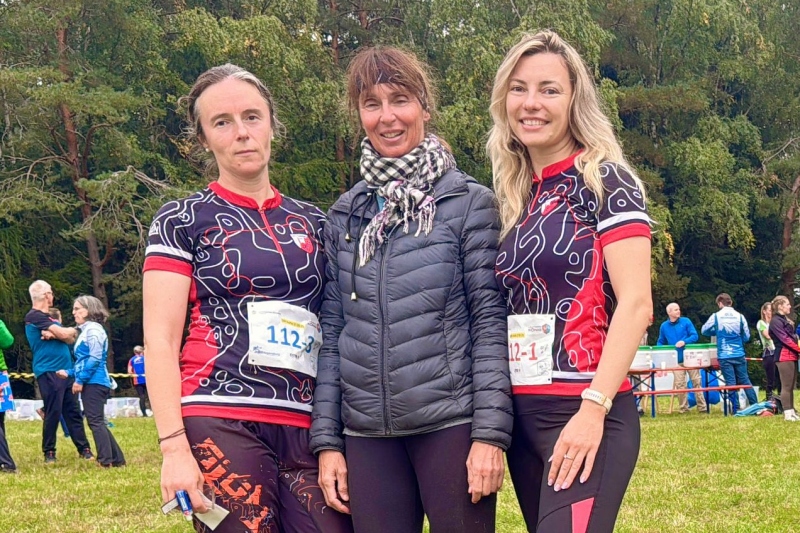 Gemeinsam auf Platz vier in D 130 (v.l.): Galyna Petrenko, Jana Ropertz und Oleksandra Parkhomenko.
