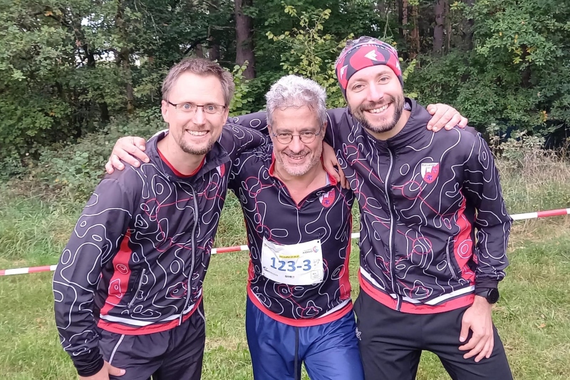Mit einem furiosen Rennen auf Platz fünf in H 130 (v.l.): Ralph Körner, Valerio Casanova und Christoph Körner.