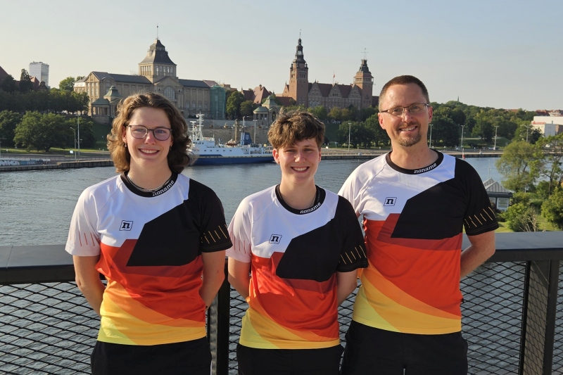 Vanessa Schöps, Sabrina Schöps und Ralph Körner vertraten die deutschen Farben bei der EM in Polen würdig.