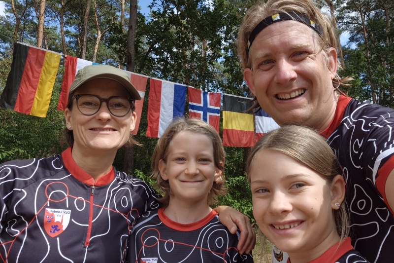 Familie Eid vertrat die OLV-Farben in Belgien würdig.