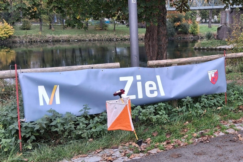 Isar-Cup wortwörtlich: das Ziel befand sich direkt am Isarufer.