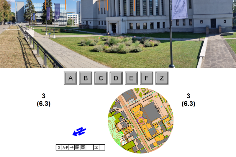 Aufgabe aus der litauischen Online-TempO-Serie "Orienteering4all"